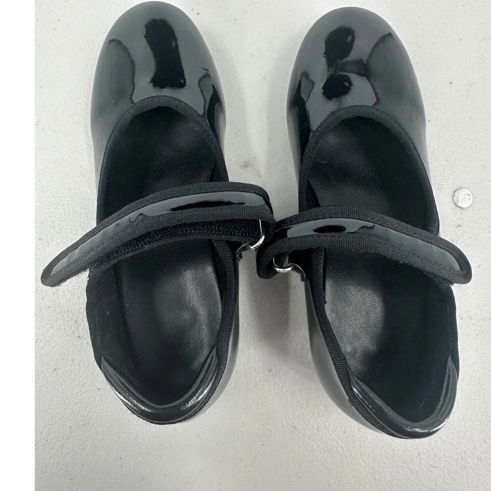 Black Patent Mary Jane Tap Shoes Kids Size 11C Dance Performance Gear